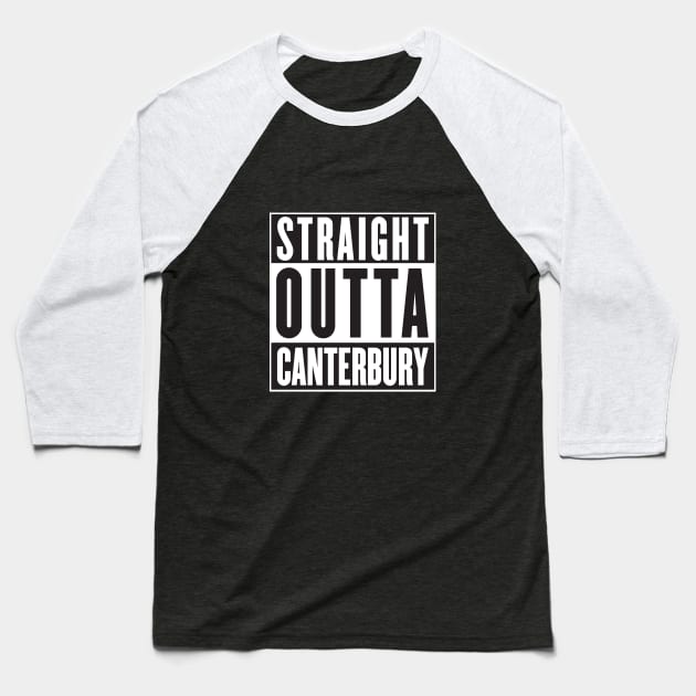 Straight Outta Canterbury - New Zealand Rugby Baseball T-Shirt by stariconsrugby
